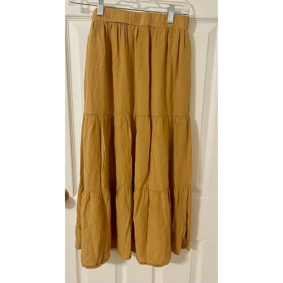 Zcsia Lined long boho skirt Orange BNWT size Medium - Picture 1 of 11